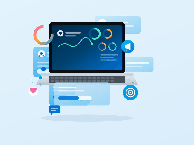Digital marketing dashboard and campaign analytics