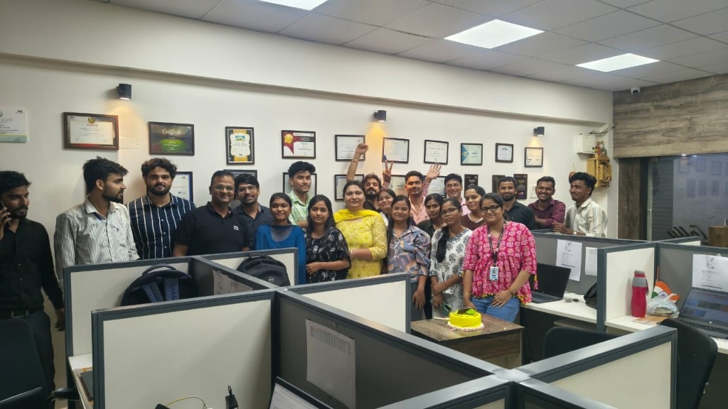 Office awards wall at Software House