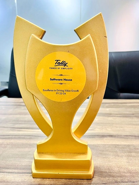 Tally excellence award trophy