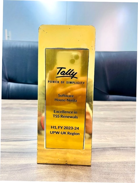 Tally excellence award plaque